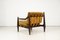 Mid-Century Easy Chair in Rosewood and Suede by Jean Gillon, 1960s 2