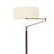 Brass Floor Lamp with Parchment Lampshade, 1950s 4