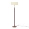 Brass Floor Lamp with Parchment Lampshade, 1950s, Image 2