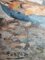 Maria Fortis, Paysage de bord de mer, barque de pêcheur et voiliers, Oil on Canvas, Framed 3
