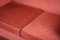 Red Velour Sofa from Knole, 1950s, Image 7