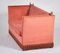Red Velour Sofa from Knole, 1950s, Image 4