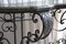 Antique Console Table in Wrought Iron and Marble, 1800s, Image 7