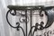 Antique Console Table in Wrought Iron and Marble, 1800s, Image 8