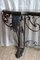 Antique Console Table in Wrought Iron and Marble, 1800s 10