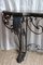 Antique Console Table in Wrought Iron and Marble, 1800s, Image 10