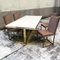 Italian Dining Table in Brass and Laminate, 1980s, Image 3