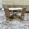 Italian Dining Table in Brass and Laminate, 1980s 2