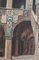 Enrico Bianchini, Firenze Cortile del Bargello, óleo sobre lienzo, enmarcado, Imagen 5