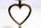 Massive Brass Heart Candle Holder, 1960, Image 7