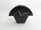 Small Mid-Century Clock in Silver Black Earthenware, 1940s, Image 10