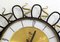 Wall Clock with Black and Gold Wrought Iron Decor, 1960s, Image 5