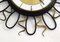 Wall Clock with Black and Gold Wrought Iron Decor, 1960s 6
