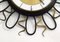 Wall Clock with Black and Gold Wrought Iron Decor, 1960s, Image 6