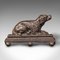 Kleiner antiker englischer Hundetürstopper, 1890er 1