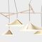Emily Group of Seven Handmade Hanging Lamp with Brass Shade by Daniel Becker 3
