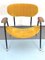Gelber Vintage Beistellstuhl aus Samt von Gastone Rinaldi für Rima, Italien, 1950er 3