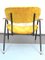 Gelber Vintage Beistellstuhl aus Samt von Gastone Rinaldi für Rima, Italien, 1950er 2