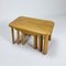 Modernist Oak Nesting Tables, 1960s, Set of 3, Image 1