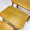 Modernist Oak Nesting Tables, 1960s, Set of 3 7