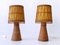 Mid-Century Modern Rattan Wicker Table Lamps, Germany, 1960s, Set of 2 1