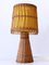 Mid-Century Modern Rattan Wicker Table Lamps, Germany, 1960s, Set of 2 3