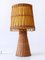 Mid-Century Modern Rattan Wicker Table Lamps, Germany, 1960s, Set of 2, Image 4