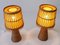 Mid-Century Modern Rattan Wicker Table Lamps, Germany, 1960s, Set of 2 8