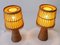 Mid-Century Modern Rattan Wicker Table Lamps, Germany, 1960s, Set of 2, Image 8