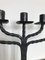 Arts and Crafts Wrought Iron Candelabra, 1890s 6