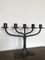 Arts and Crafts Wrought Iron Candelabra, 1890s 1