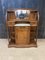 Art Nouveau Cabinet in Walnut Veneer and Elm Burl attributed to Gauthier-Poinsignon & Cie, Image 1