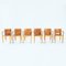 Chaises Aro en Cuir Cognac par Chi Wing Lo pour Giorgetti, Italie, 1990s, Set de 6 3