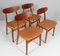 Dining Chairs attributed to Henning Kjærnulf, 1970s, Set of 4 2