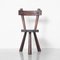 Primitive Brutalist Sculptural Wood Chair, 1960s, Image 3