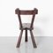 Primitive Brutalist Sculptural Wood Chair, 1960s, Image 5