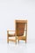 Modern Swedish Leather Lounge Chair, 1950s, Image 5