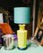 Lampada da tavolo in ceramica smaltata gialla, anni '50, Immagine 2