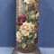 Large Antique Column Painted with Flowers 12