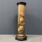 Large Antique Column Painted with Flowers, Image 1