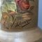 Large Antique Column Painted with Flowers 13