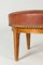 Vintage Leather Ottoman by Axel Larsson from Bodafors, 1940s, Image 4