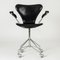 Sedia da ufficio Mid-Century Seven di Arne Jacobsen per Fritz Hansen, anni '50, Immagine 1