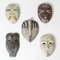 Vintage Stoneware Masks by Lisa Larsson from Gustavsberg, 1974, Set of 5, Image 1
