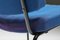 Chair in Blue Fabric & Metal Frame, 1980s, Image 10