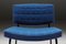 Stuhl mit Gestell aus blauem Stoff & Metallgestell, 1980er 9