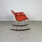Rocking Chair Rar Orange Saumon par Herman Miller pour Eames, 1960s 2