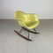 Sedia a dondolo rara giallo limone di Herman Miller per Eames, anni '50, Immagine 1