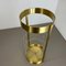 Hollywood Regency Brass Acryl Glass Umbrella Stand, Italy, 1970s, Image 14