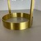 Hollywood Regency Brass Acryl Glass Umbrella Stand, Italy, 1970s 16